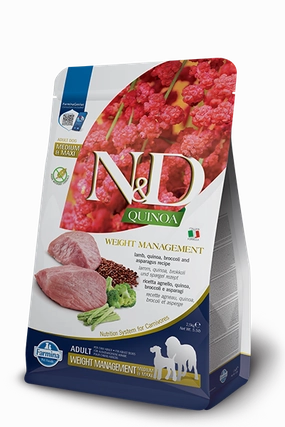 Farmina N&D Quinoa Weight Management Lamb, Quinoa & Broccoli Medium & Maxi Adult Dry Dog Food