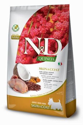 Farmina Pet Foods Mini Adult Skin & Coat Quail, Quinoa, Coconut & Turmeric Formula Dry Dog Food