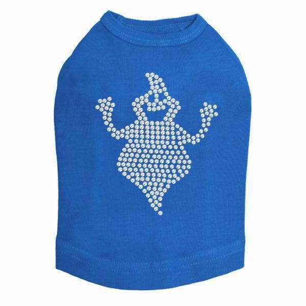 Fat Ghost Rhinestone Dog Tank