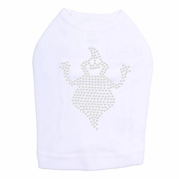 Fat Ghost Rhinestone Dog Tank
