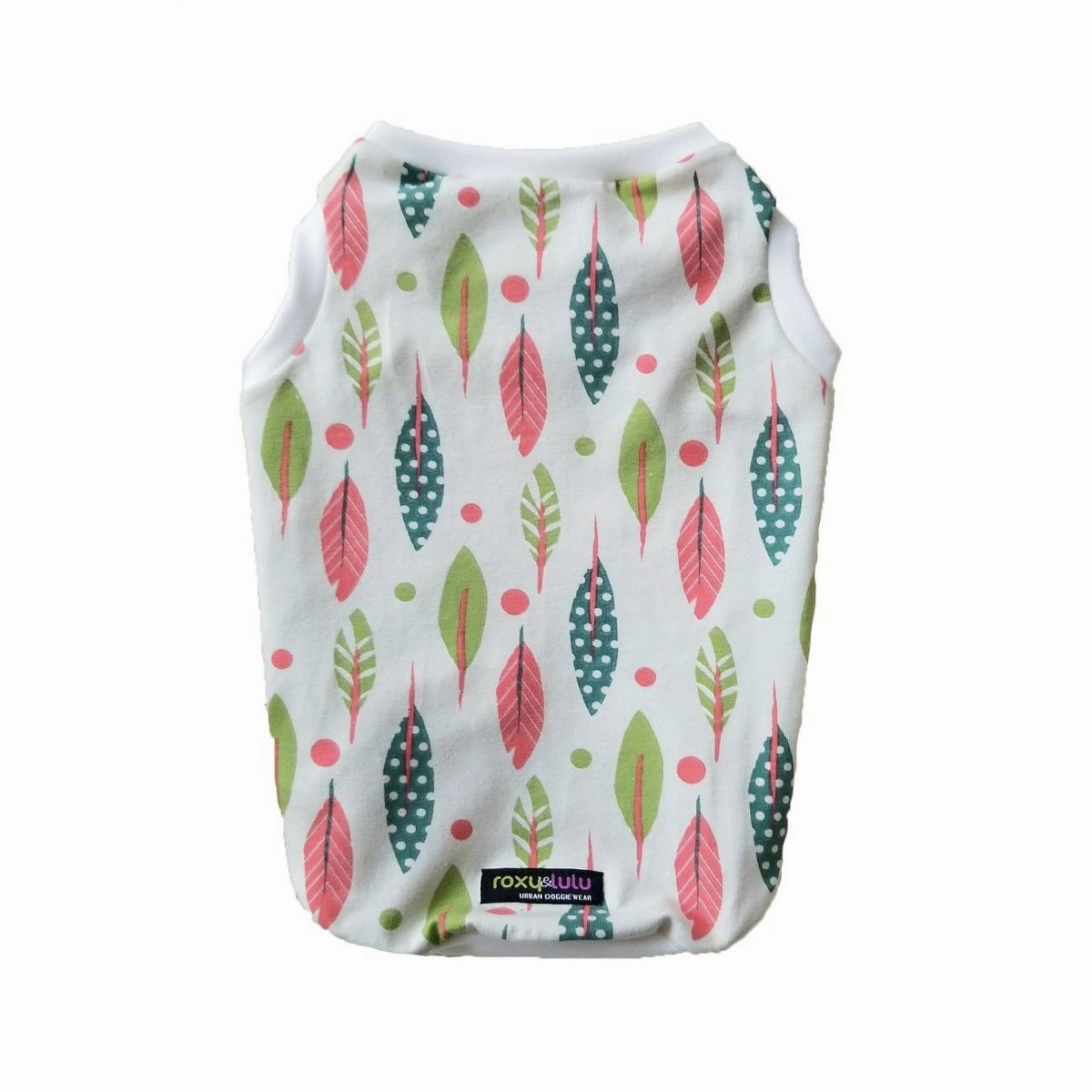 Feather Printed Dog Tank