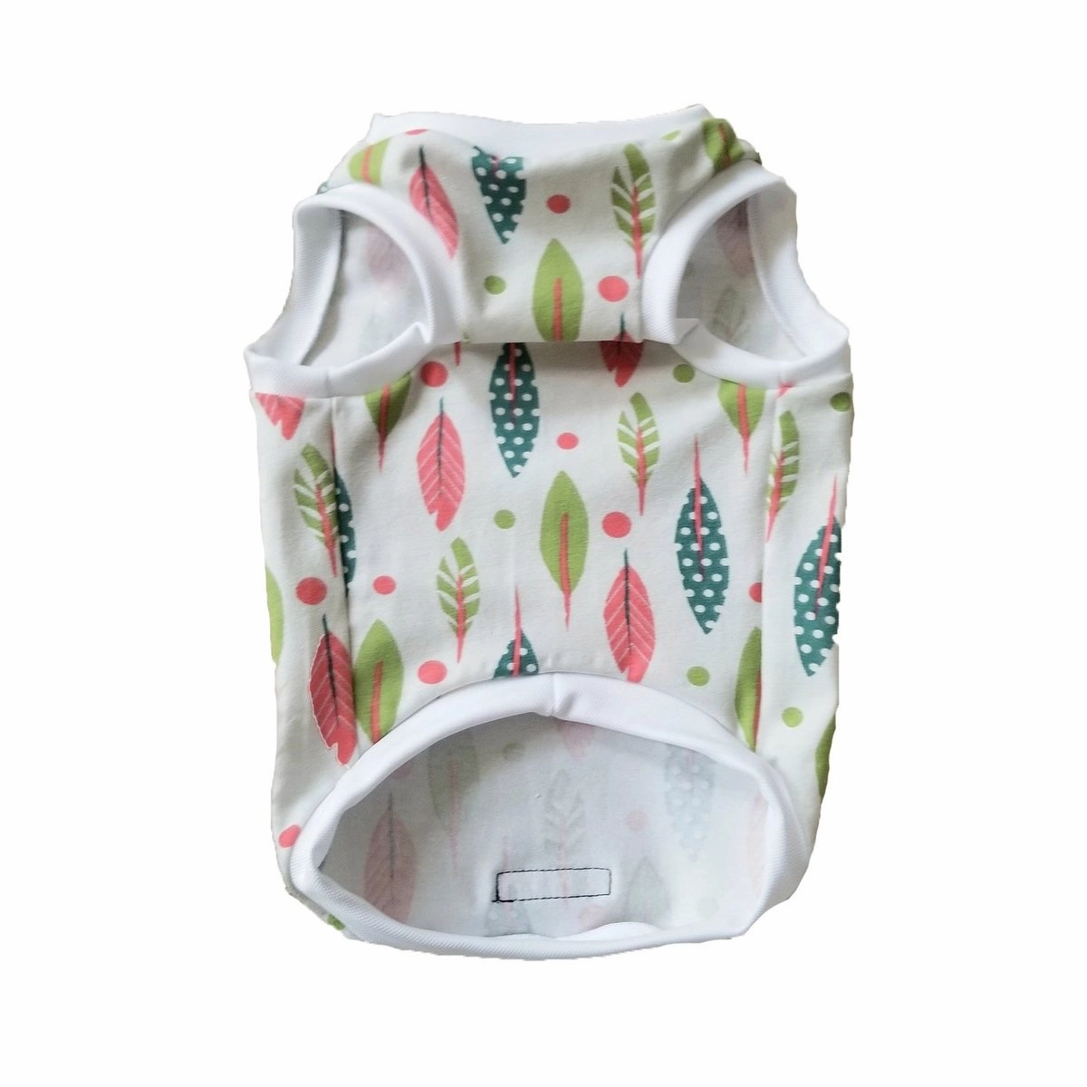 Feather Printed Dog Tank