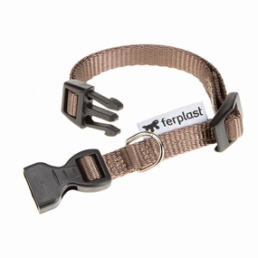 Ferplast Club C Nylon Collar for Dogs (Brown)