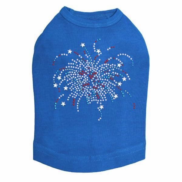 Fireworks Rhinestone Dog Tank