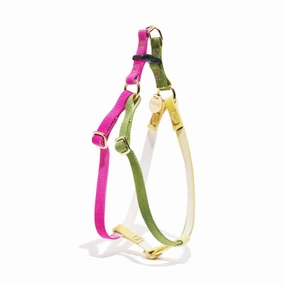 Flat Webbing Cotton Dog Harness Radish
