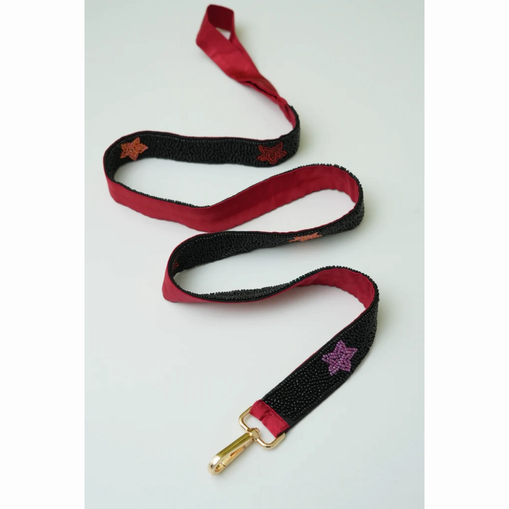 Floof & Co Starry Night Leash & Collar (Black)