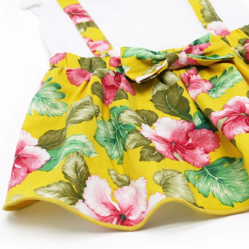 Floral Suspender Dog Dress