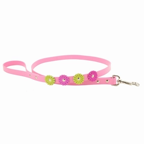 Flower Dog Leash Pink