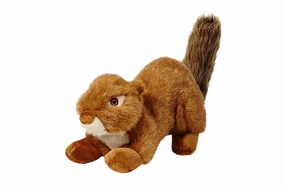 Fluff & Tuff Red Squirrel Plush Dog Toy