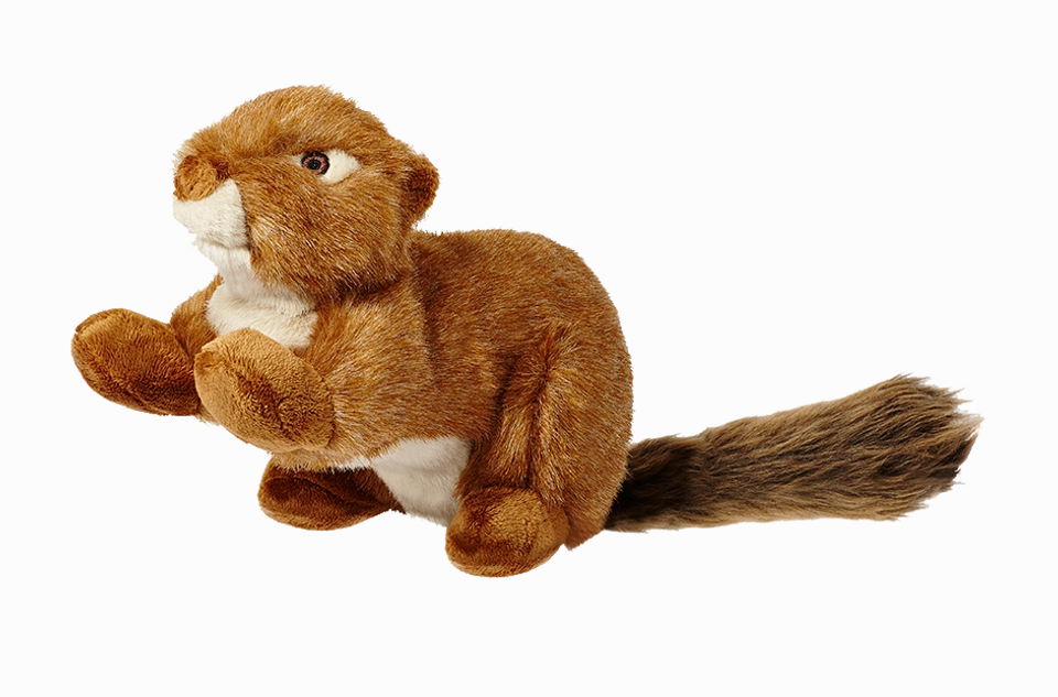 Fluff & Tuff Red Squirrel Plush Dog Toy