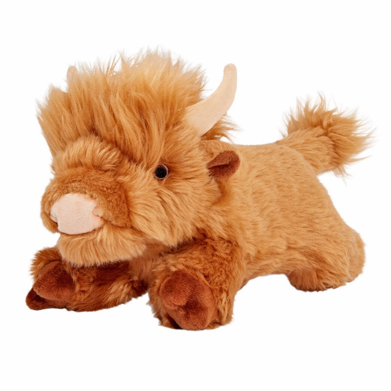 FLUFF & TUFF Shaggy the Highland Cow Dog Toy