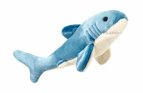 Fluff & Tuff Tank Shark Plush Dog Toy