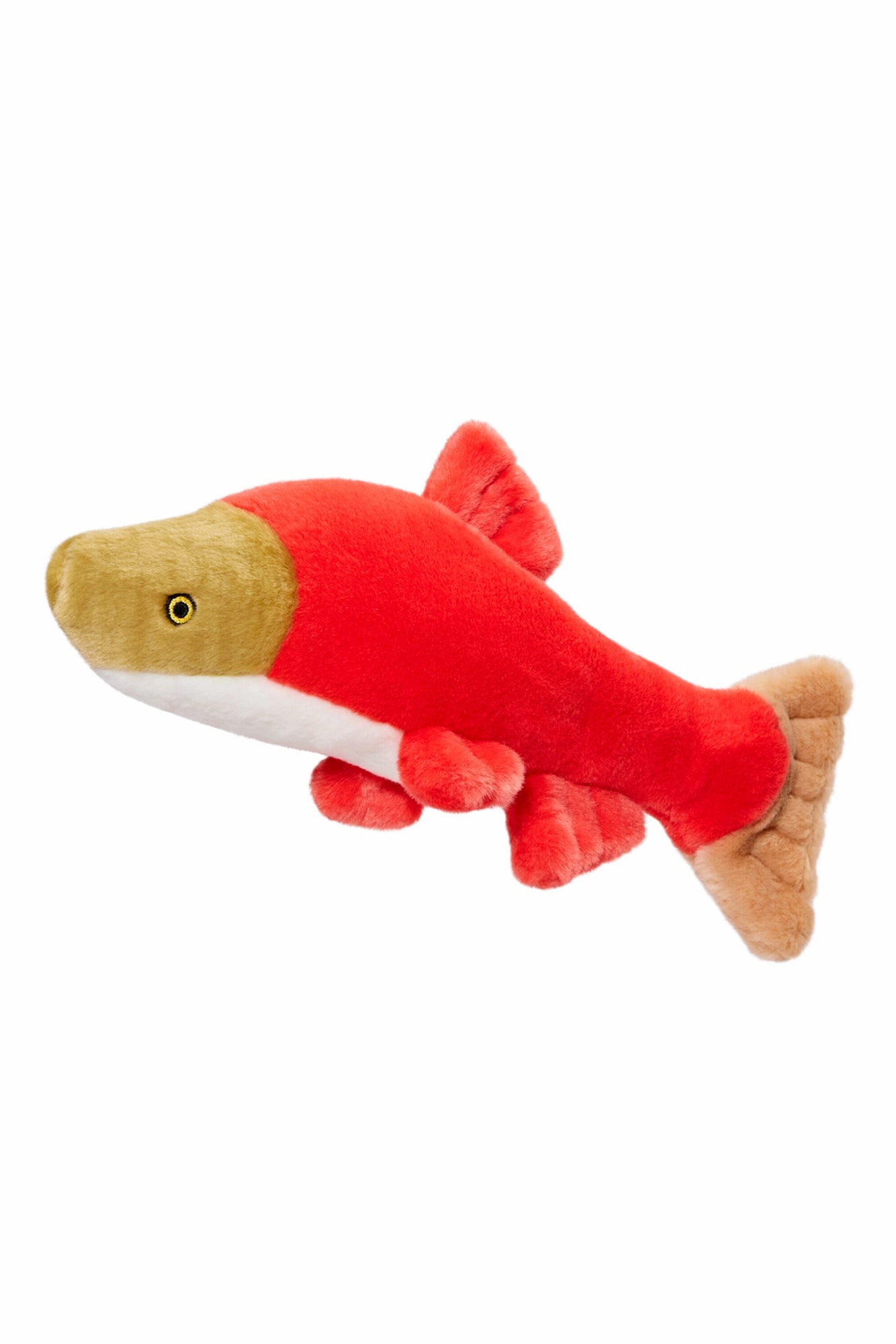Fluff and Tuff Cedar Salmon Plush Dog Toy