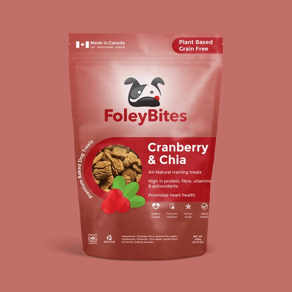 Foley Bites Cranberry & Chia Premium Baked Dog Treats