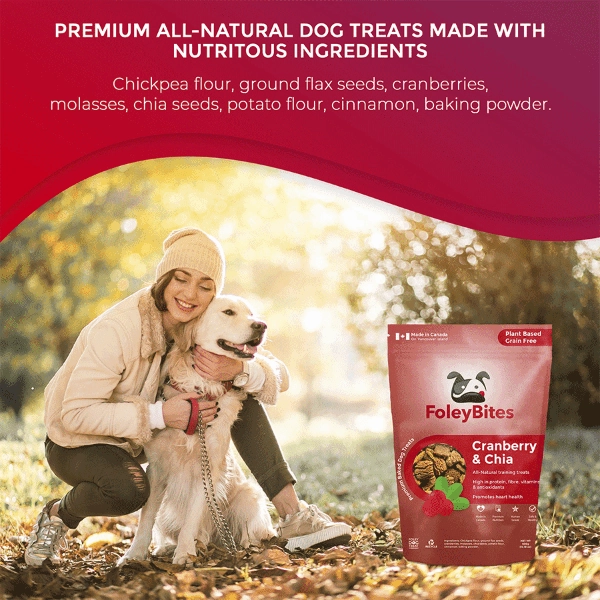 Foley Bites Cranberry & Chia Premium Baked Dog Treats