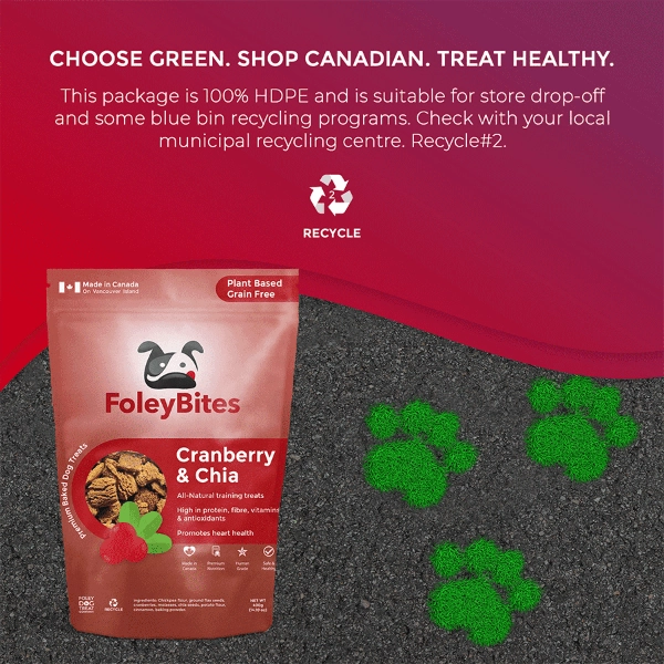 Foley Bites Cranberry & Chia Premium Baked Dog Treats