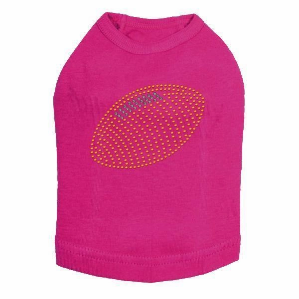 Football Rhinestone Dog Tank