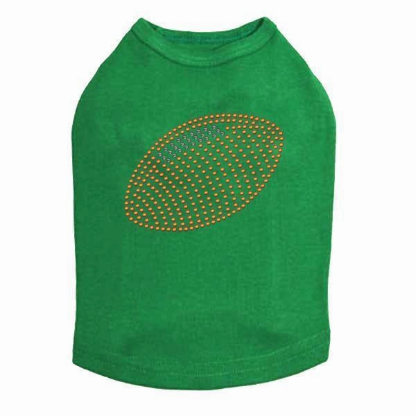 Football Rhinestone Dog Tank