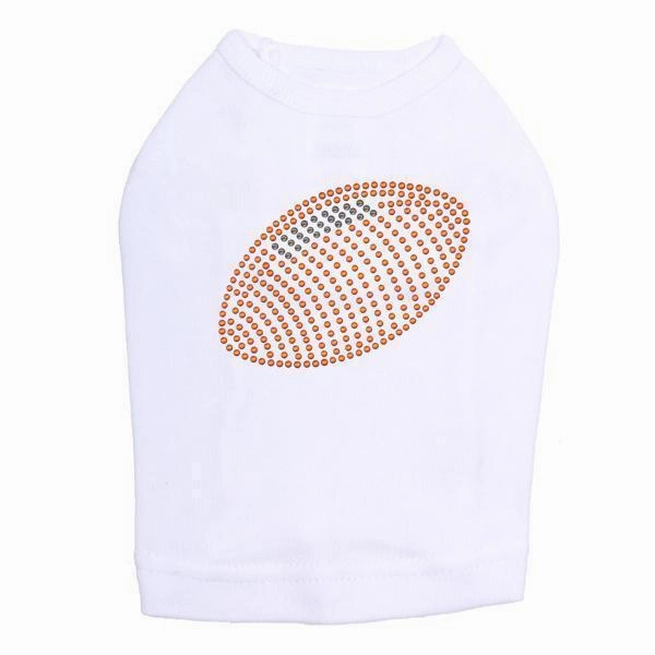 Football Rhinestone Dog Tank