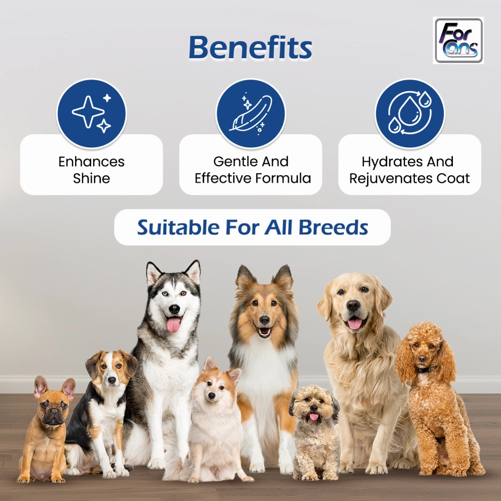 Forcans Aloe White Coat Shampoo for Dogs