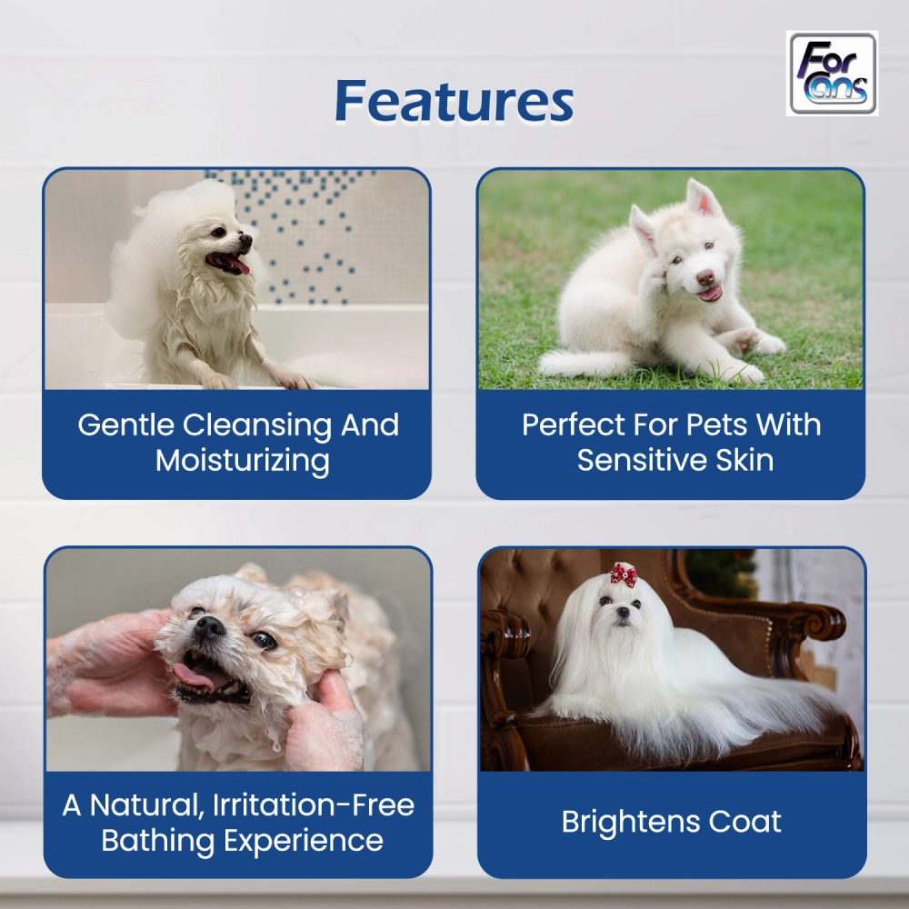 Forcans Aloe White Coat Shampoo for Dogs