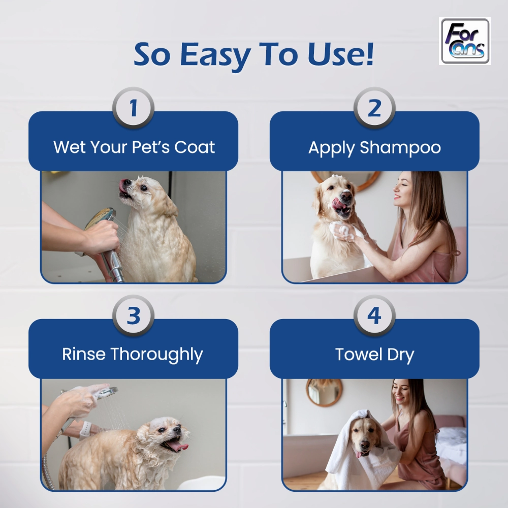 Forcans Aloe White Coat Shampoo for Dogs