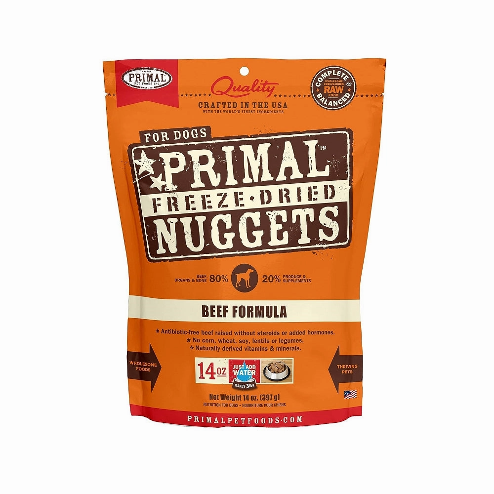 Freeze Dried Beef Nuggets Dog Food