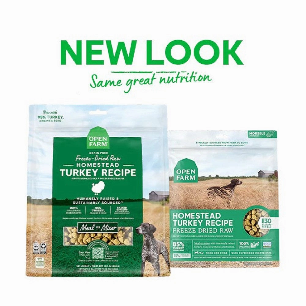 Freeze Dried Homestead Turkey Dog Food