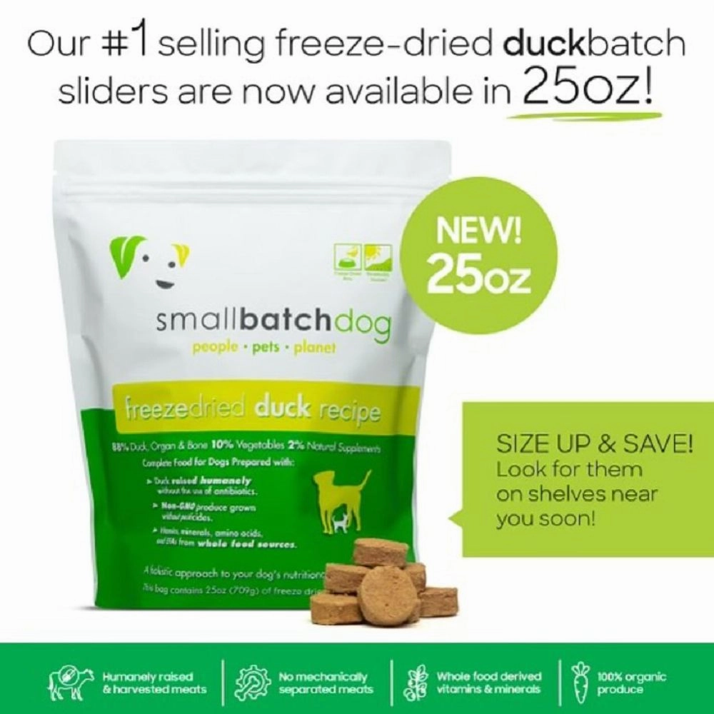 Freeze Dried Humanely Raised Duck Dog Food