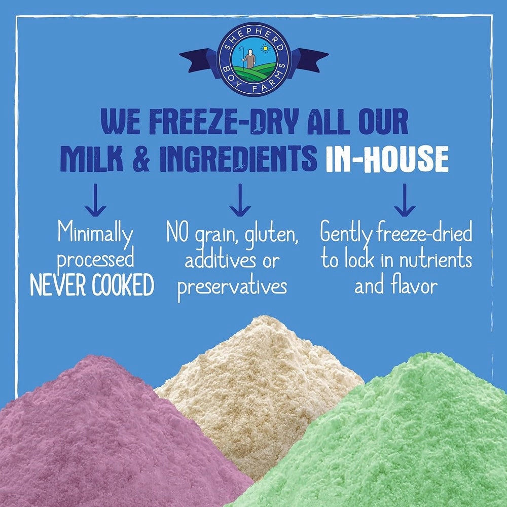 Freeze Dried Raw Goat's Milk Classic for Dogs & Cats