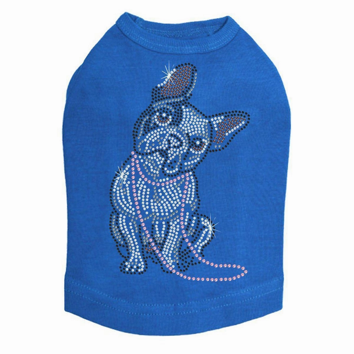 French Bulldog With Necklace Rhinestone Dog Tank