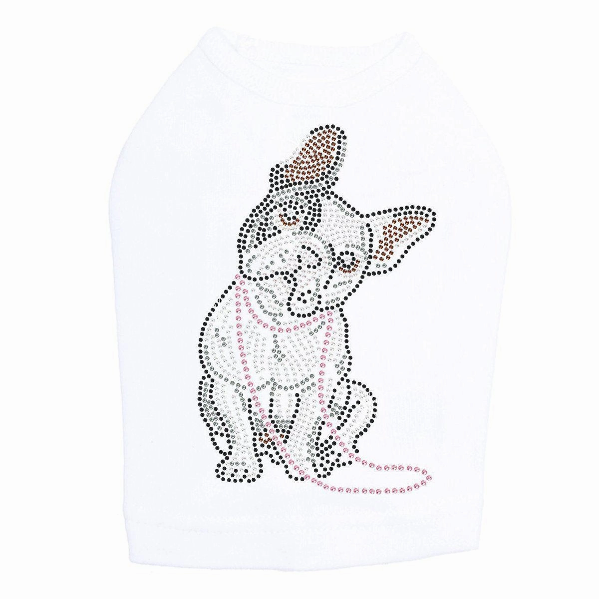 French Bulldog With Necklace Rhinestone Dog Tank