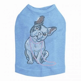 French Bulldog With Necklace Rhinestone Dog Tank