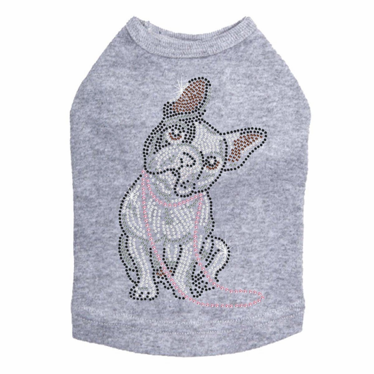 French Bulldog With Necklace Rhinestone Dog Tank