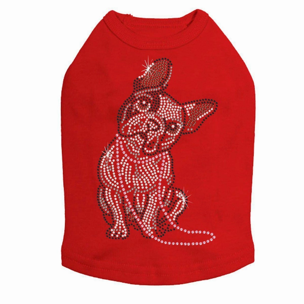 French Bulldog With Necklace Rhinestone Dog Tank