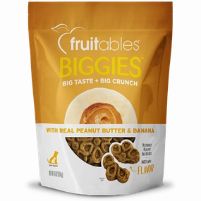 Fruitables Biggies Peanut Butter & Banana Dog Treats