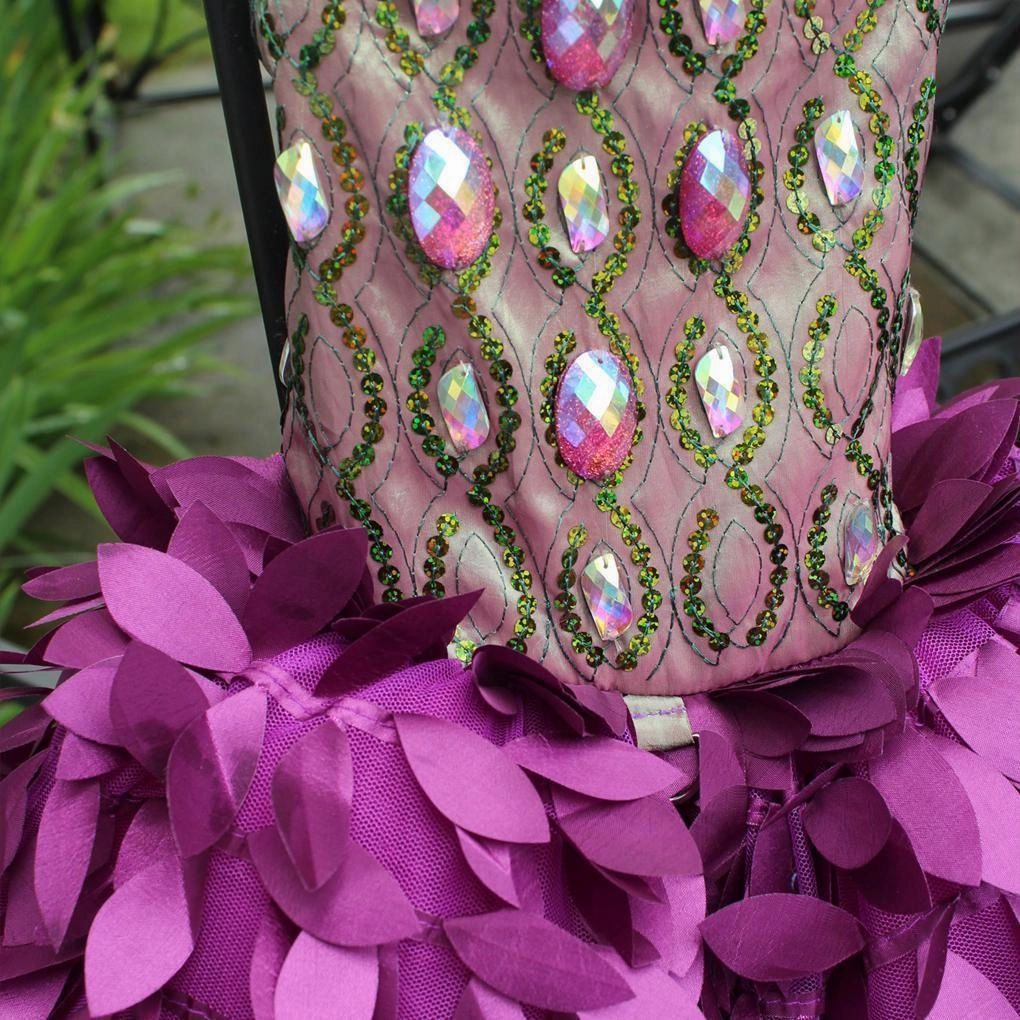 Fuchsia Peacock Glamour Dog Dress