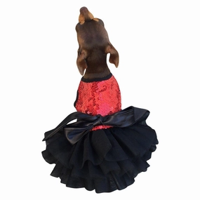 Fufu Tutu Dog Dress Red Vixen