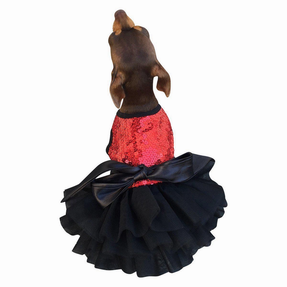Fufu Tutu Dog Dress Red Vixen