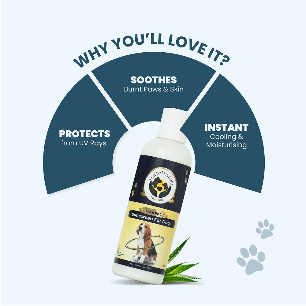 FurBall Story Cool Pet Sunscreen and Moisturizer for Dogs and Cats