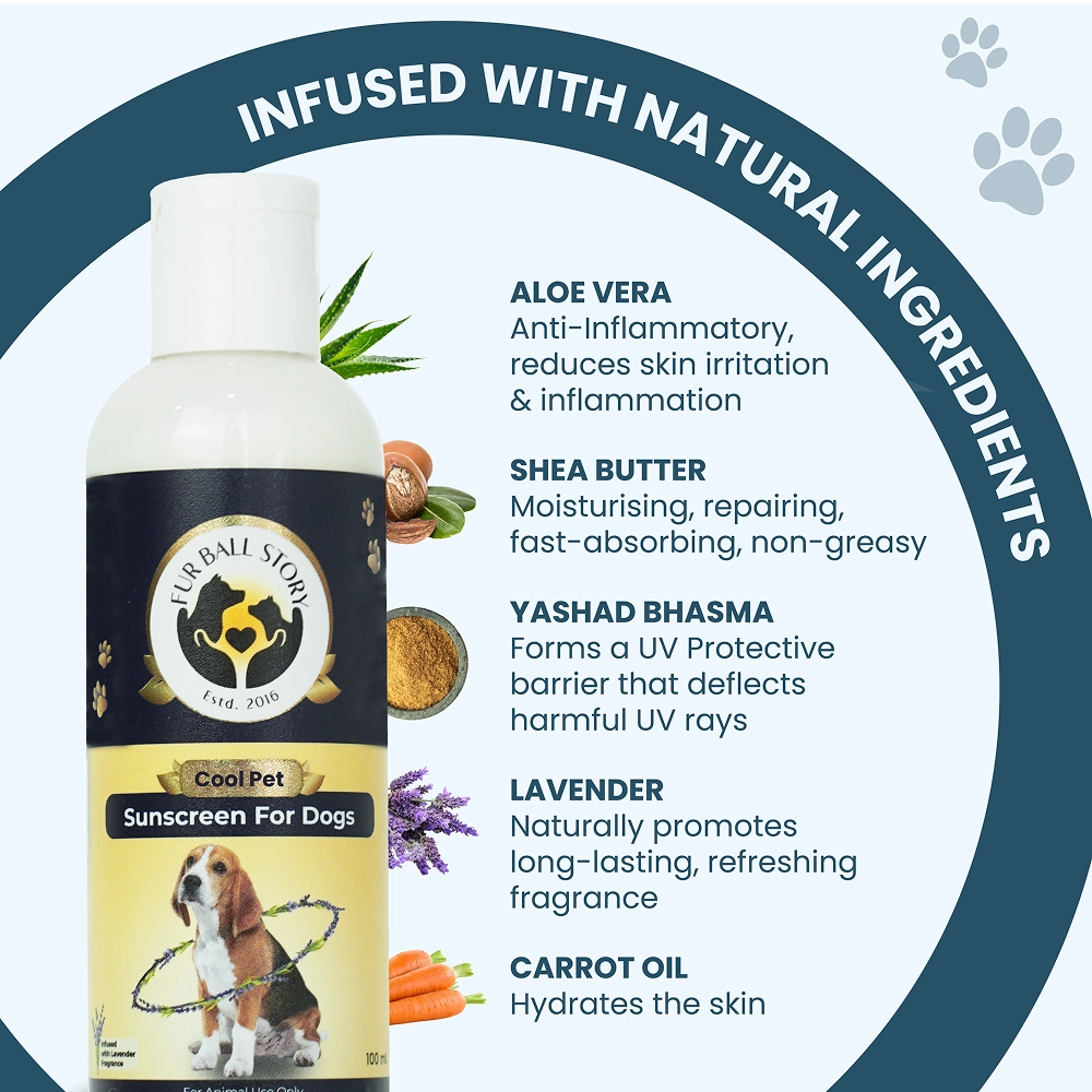 FurBall Story Cool Pet Sunscreen and Moisturizer for Dogs and Cats
