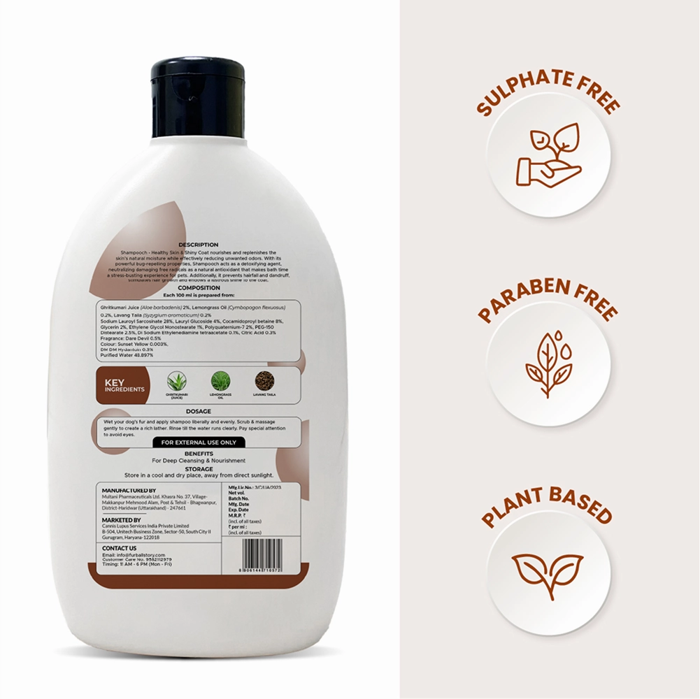 FurBall Story Shampooch Healthy Skin & Shiny Coat Shampoo for Dogs