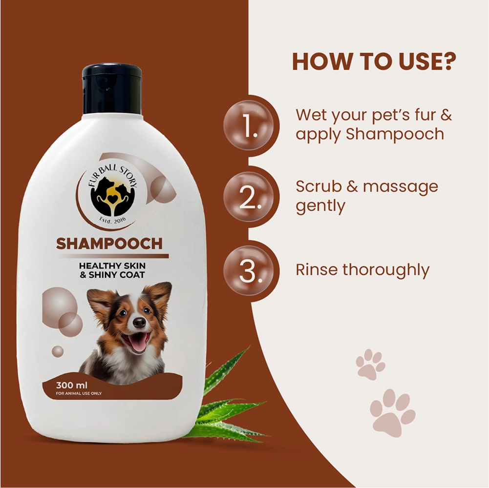 FurBall Story Shampooch Healthy Skin & Shiny Coat Shampoo for Dogs