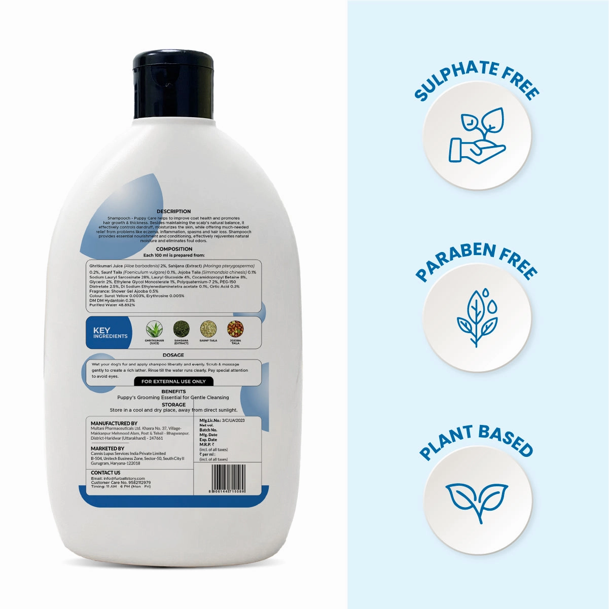 FurBall Story Shampooch Puppy Care Shampoo for Puppies