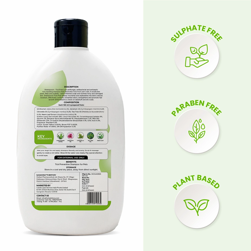 FurBall Story Shampooch Tick Free Shampoo for Dogs