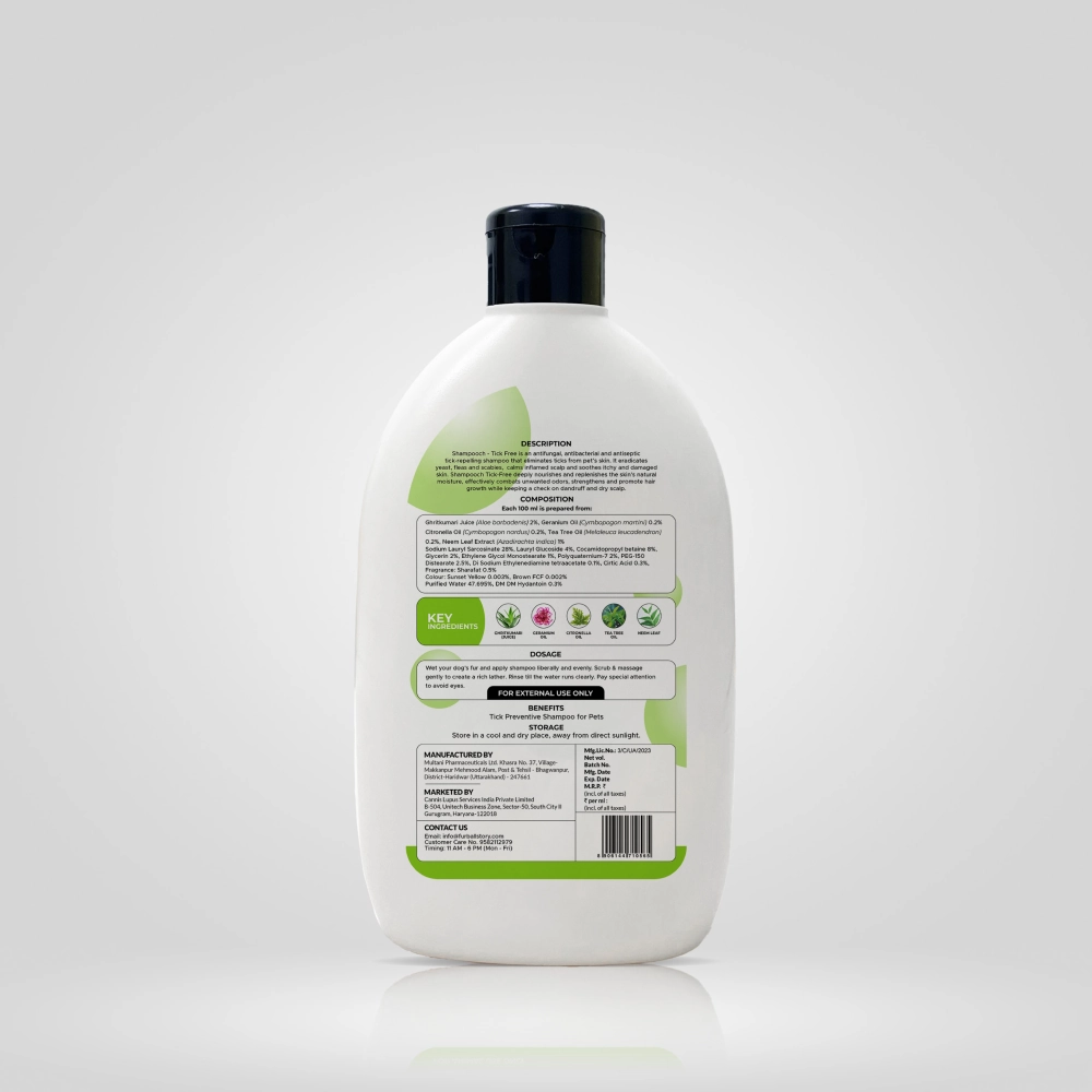 FurBall Story Shampooch Tick Free Shampoo for Dogs