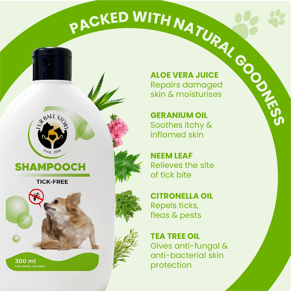 FurBall Story Shampooch Tick Free Shampoo for Dogs