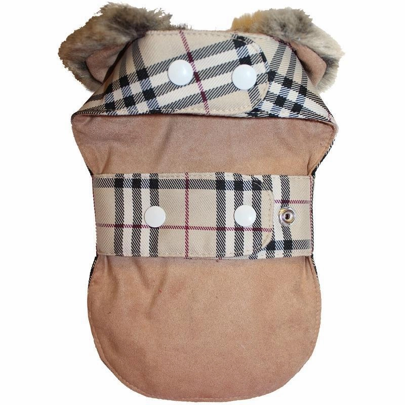 Furberry Check Tartan Plaid Dog Coat
