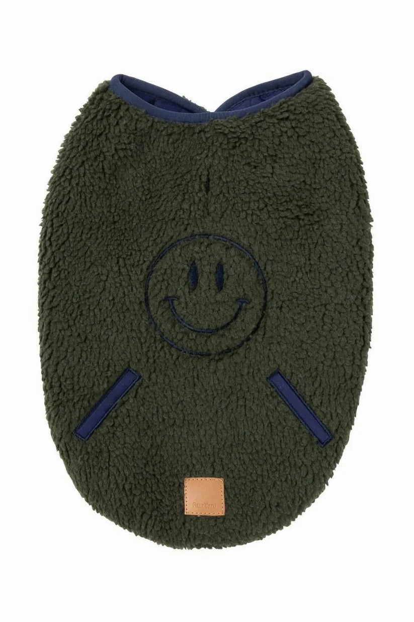 FuzzYard Dark Moss Nara Dog Jacket