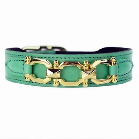 Georgia Rose Collection Dog Collar Kelly Green